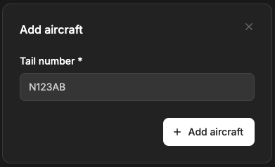 Add aircraft